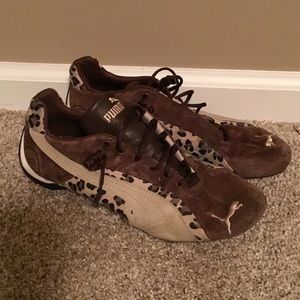 Unique Leopard Print Puma Shoes